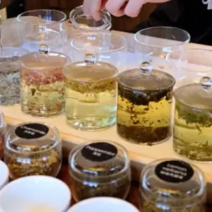 台灣客家茶文化館各種花草茶