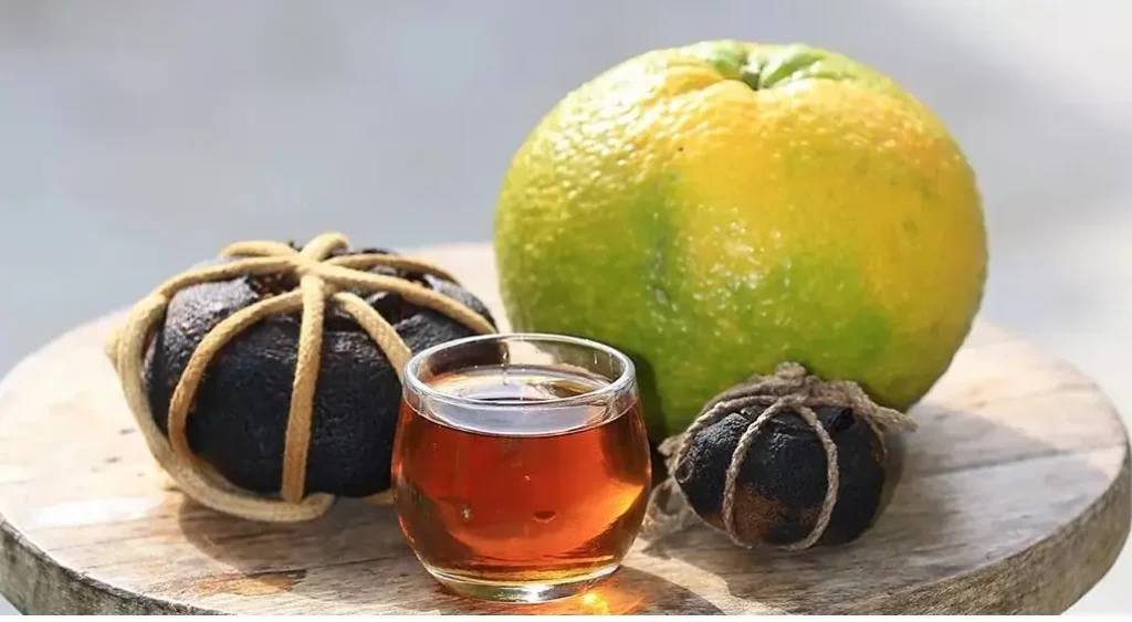 客家酸柑茶湯與虎頭柑