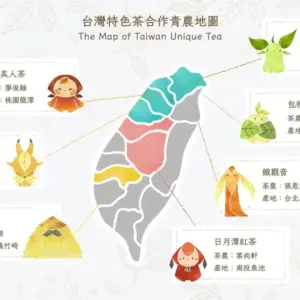 茶仙的秘密七款特色茶合作茶農地圖