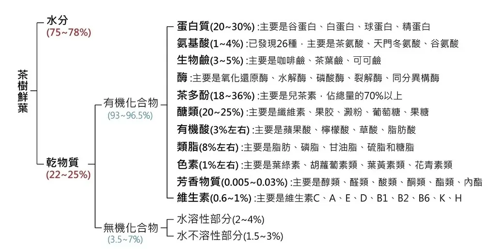 茶葉所含成份
