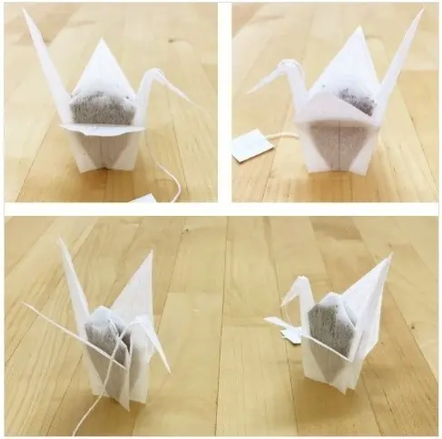 折鶴立體創意茶包