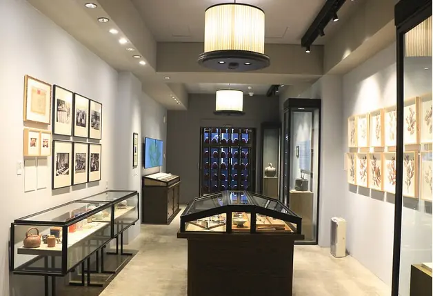 遊山茶訪茶文化館陳列室