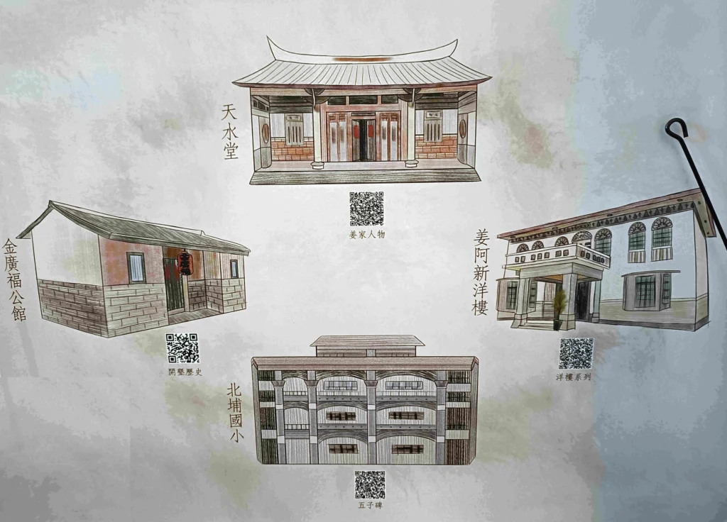 姜阿新洋樓周邊導覽地圖
