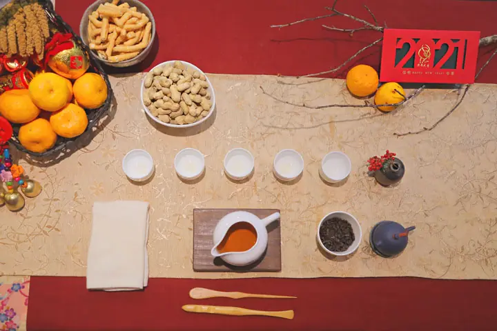 迎新春茶席佈置